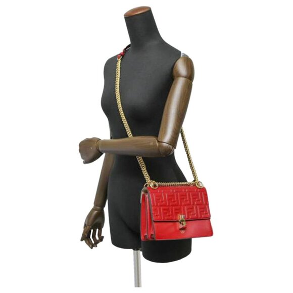 Fendi Kan I Leather Handbag Certified Authentic - Picture 5 of 10